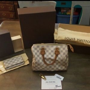 Louis Vuitton Speedy 25 Damier Azul